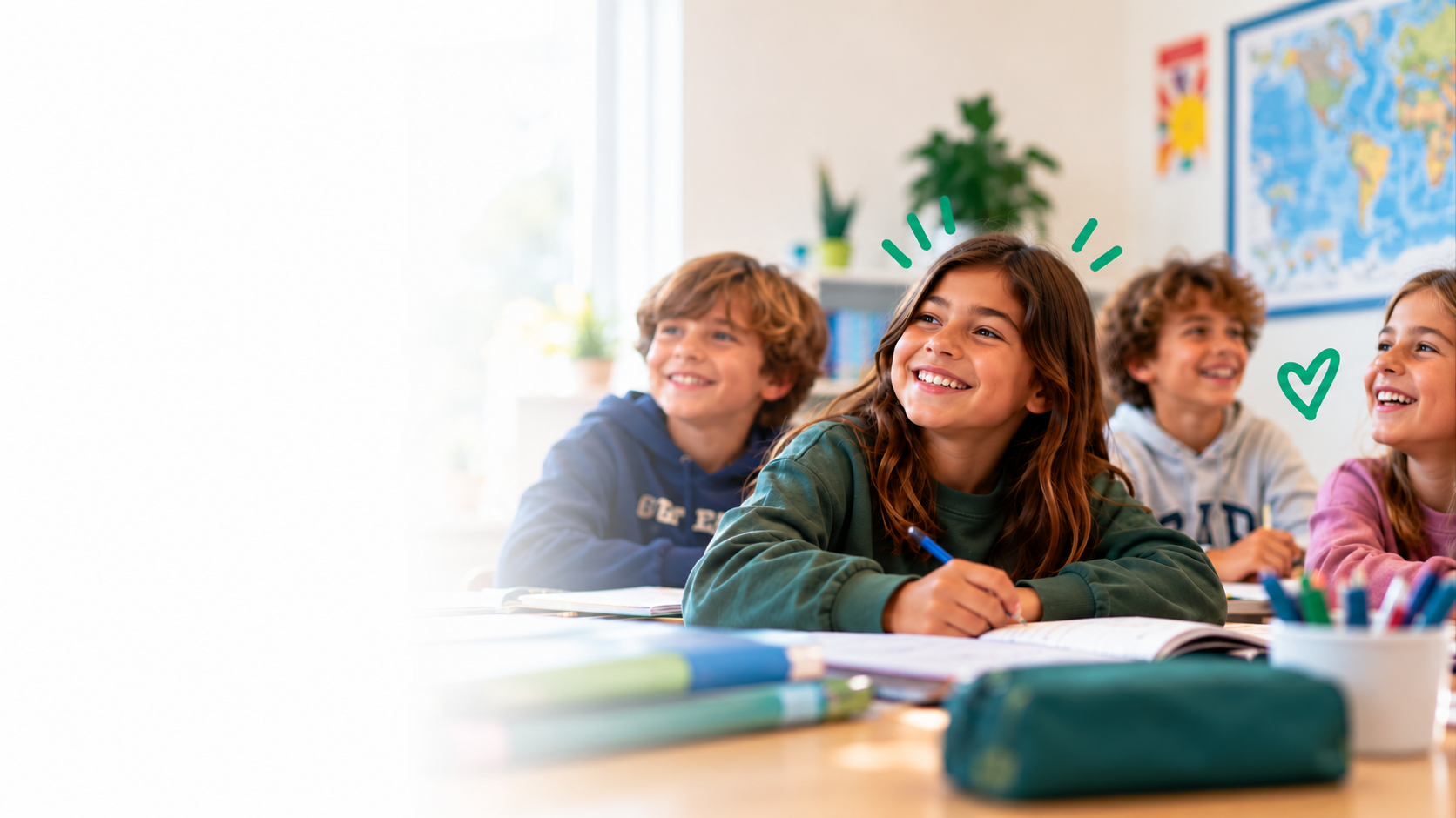 Escola de línguas e centro de estudos na Figueira da Foz — crianças a aprender inglês na Happy Institute of Learning